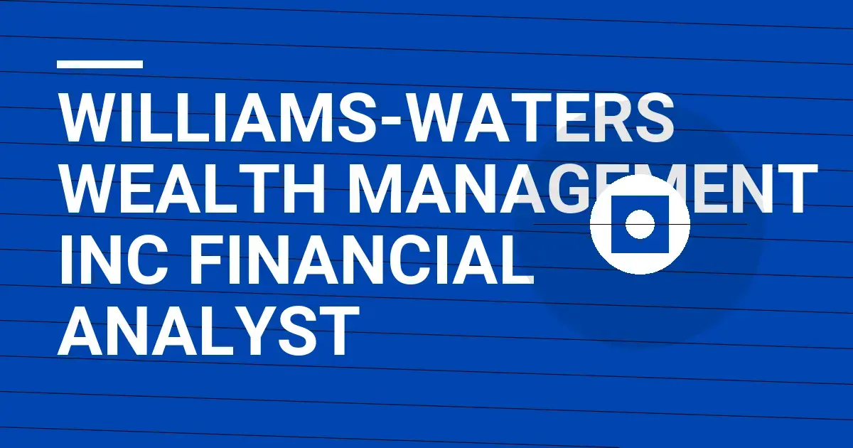 Williams-Waters Wealth Management Inc Financial Analyst